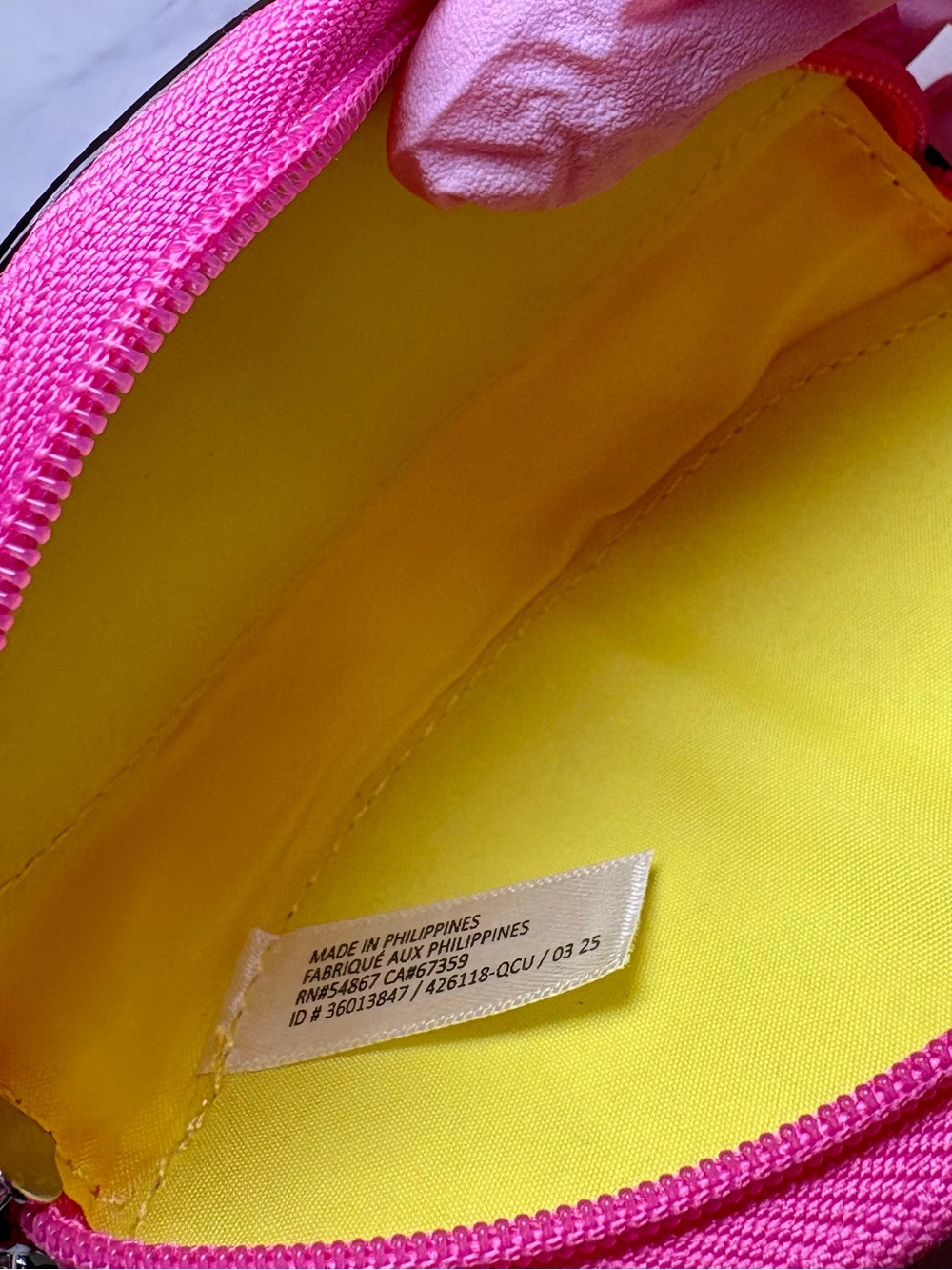 🍋 PINK Lemon-Shaped Zip Pouch Keychain Bag Charm NWT - Picture 12 of 12